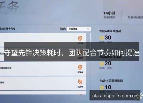 守望先锋决策耗时,团队配合节奏如何提速 守望先锋决策耗时,团队配合节奏如何提速